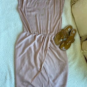 BCBG maxazria light pink dress size small.
